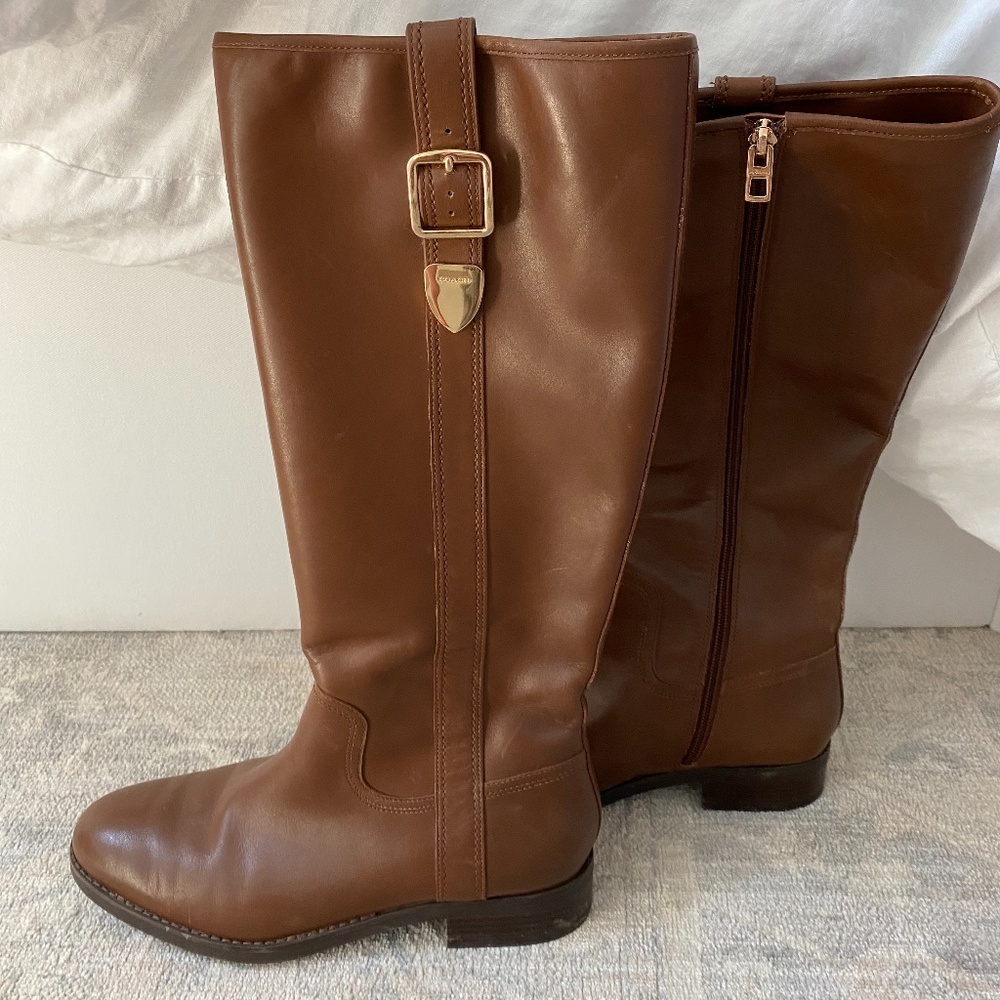 Coach Leather Riding Boots - Picture 2 of 2